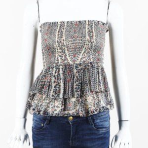 NWT Étoile Isabel Marant Silk Strapless Top
